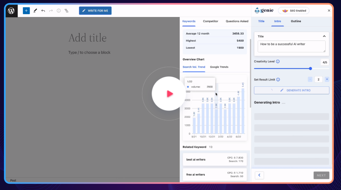 screenshot of GetGenie AI